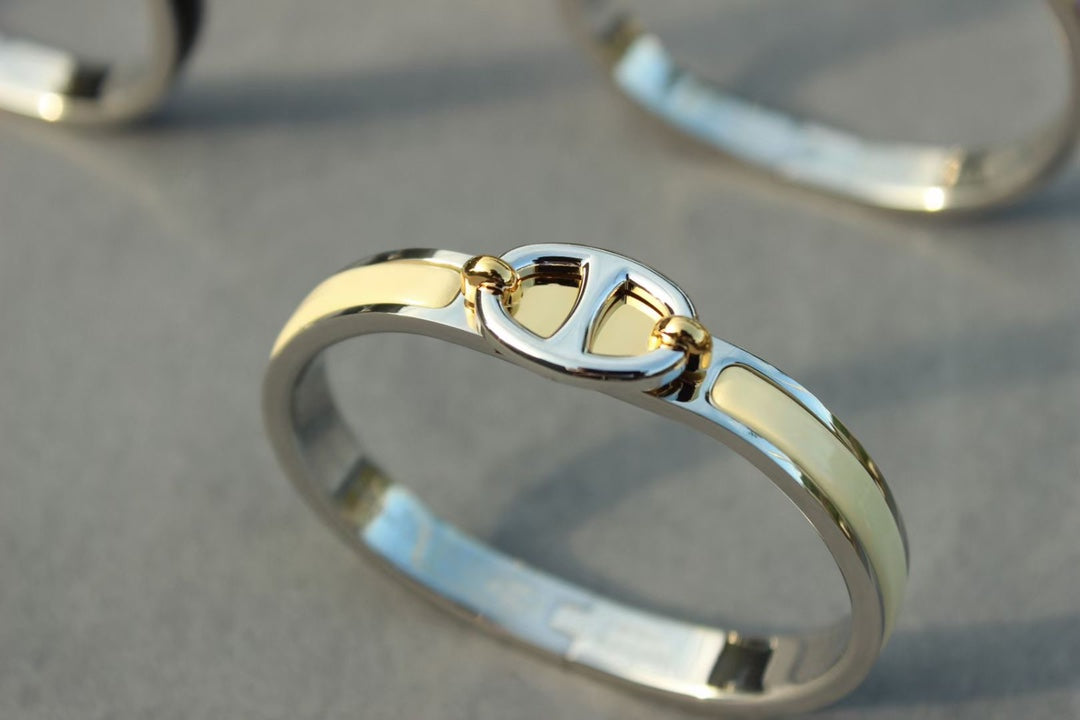 [Avelora]CLIC CHAINE SILVER BRACELET