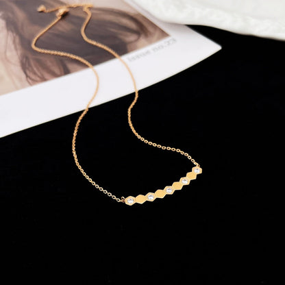 [Avelora]BEE MY LOVE DIAMOND NECKLACE