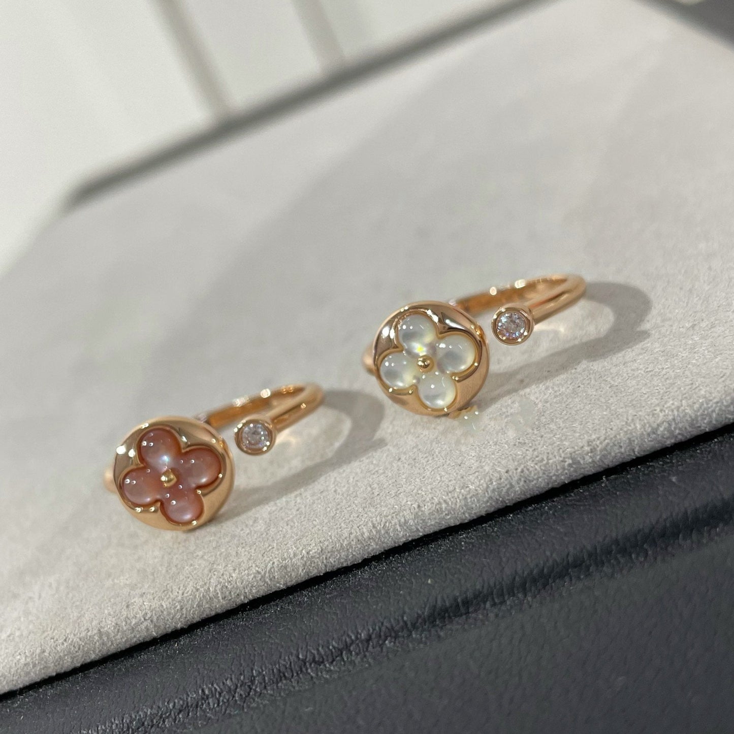 [Avelora]SUN 1 DIAMOND PINK MOP RING