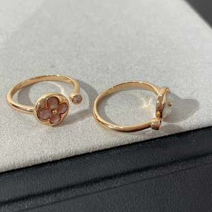 [Avelora]SUN 1 DIAMOND PINK MOP RING