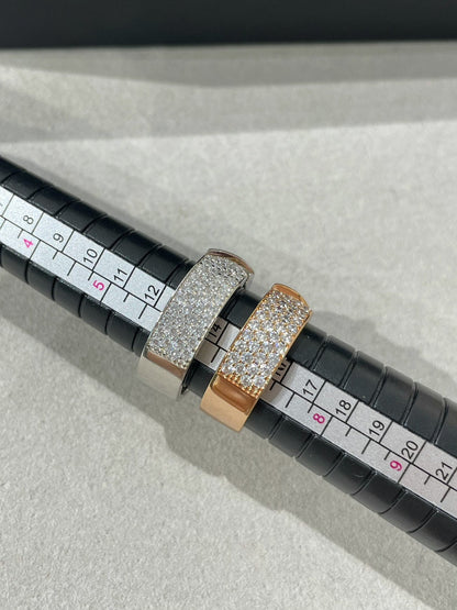 [Avelora]LIENS EVIDENCE  DIAMOND PAVED RING