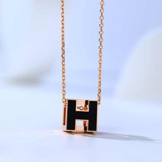 [Avelora]H CAGE ROSE GOLD NECKLACE