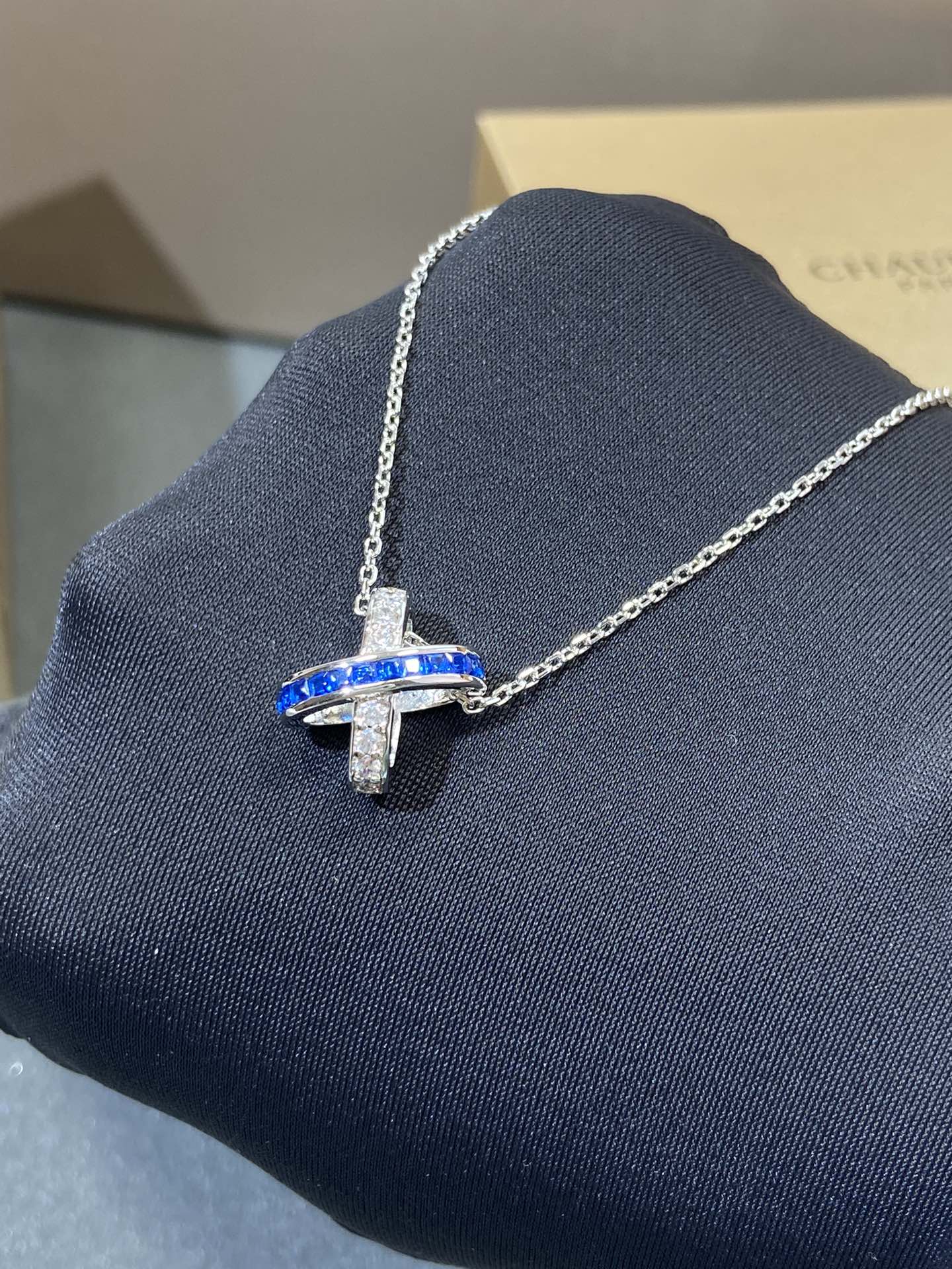 [Avelora]LIENS DIAMOND SILVER NECKLACE