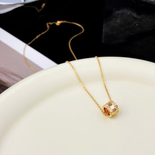 [Avelora]BEE MINI PEDANT DIAMOND NECKLACE