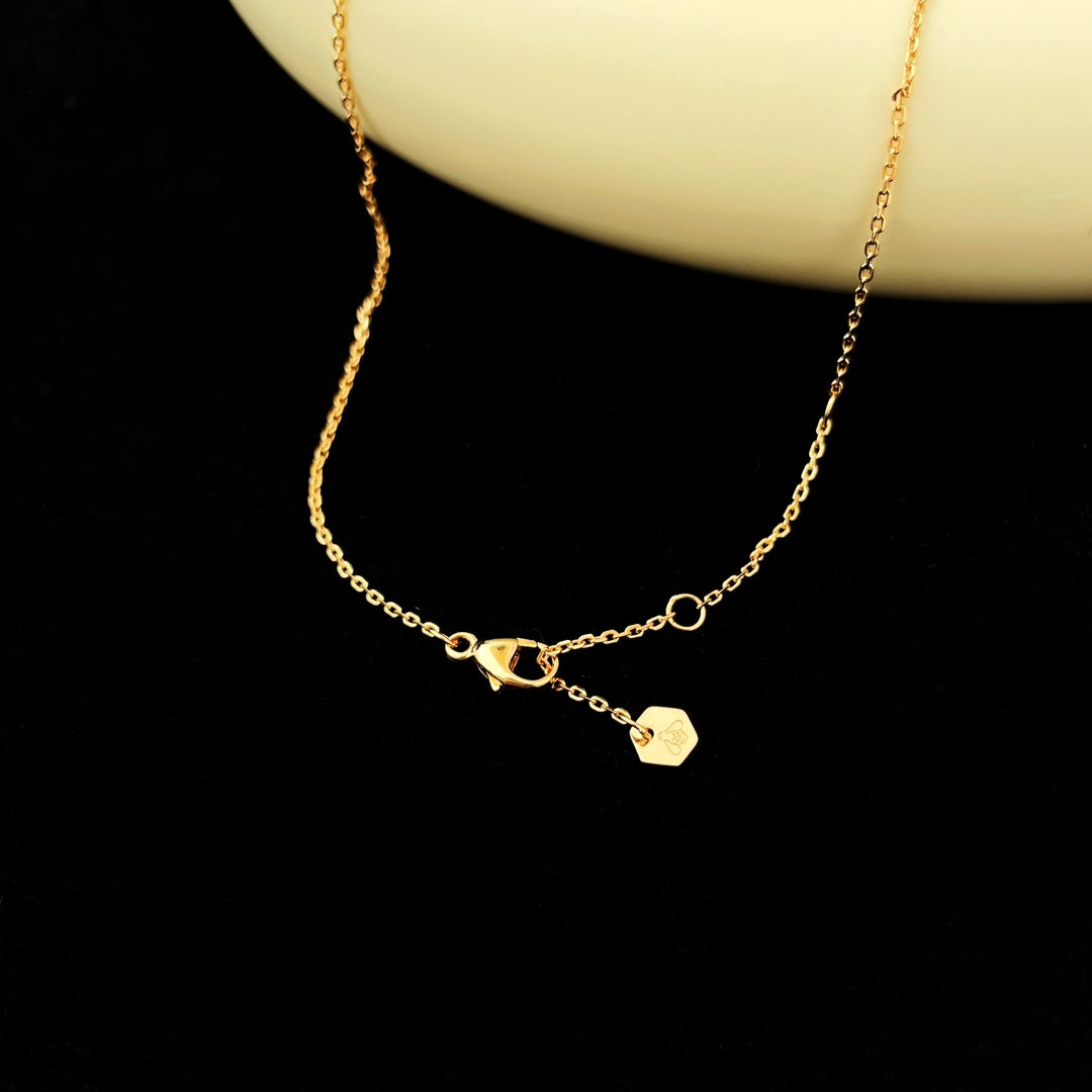 [Avelora]BEE MINI PEDANT DIAMOND NECKLACE