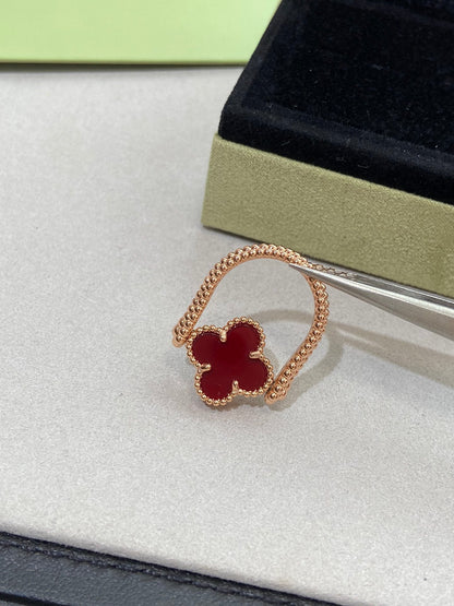 [Avelora]LUCKY CLOVER GOLD REVERSIBLE RING