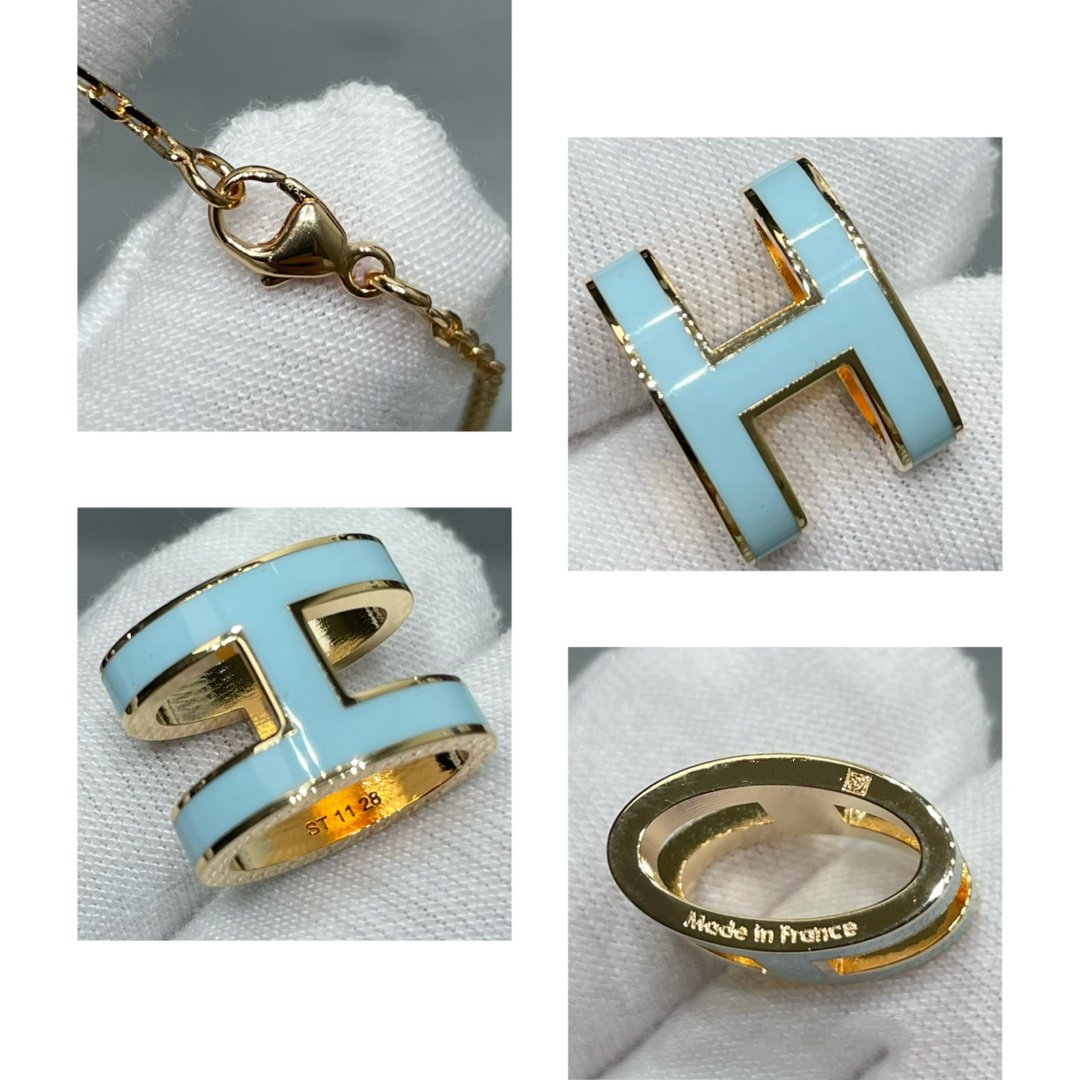[Avelora]POP H SKY BLUE NECKLACE