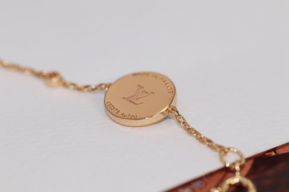 [Avelora]STAR AND SUN 4 MOTIF ROSE GOLD MALACHITE BRACELET