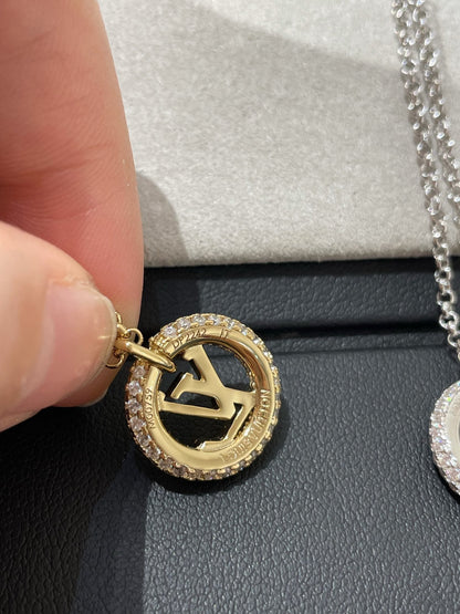 [Avelora]BY NIGHT DIAMOND PAVED NECKLACE