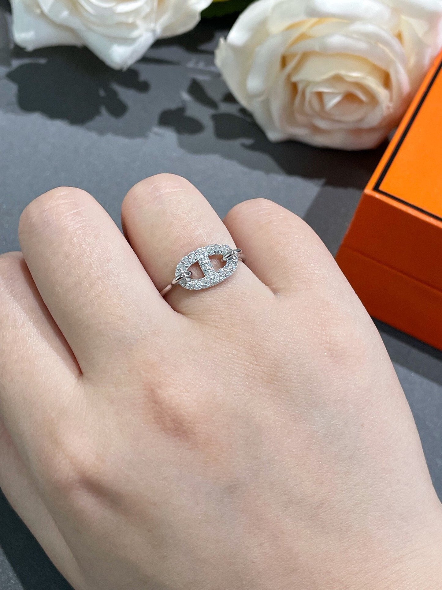 [Avelora]RONDE SMALL DIAMOND RING