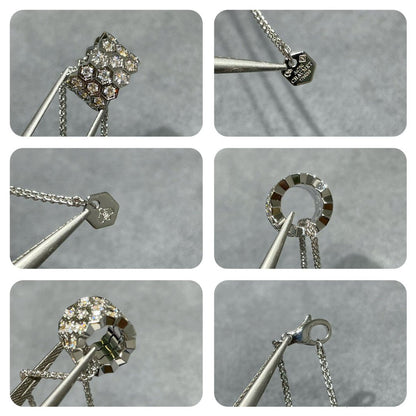 [Avelora]BEE LOVE DIAMOND PAVED 3 ROW NECKLACE