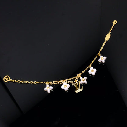 [Avelora]LOGO 6 MOTIF STAR AND SUN GOLD BRACELET