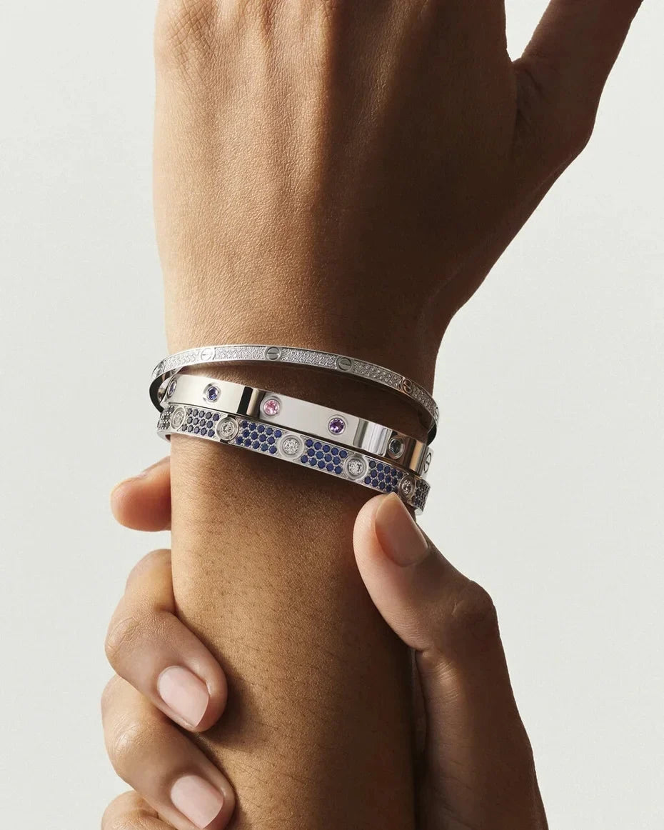 [Avelora]CLASSIC 6.1MM LOVE BRACELET 10-DIAMOND FULL PAVÉ