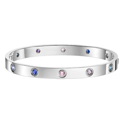[Avelora]CLASSIC 6.1MM LOVE BRACELET 10-DIAMOND MULTICOLOR