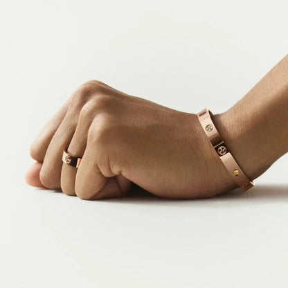 [Avelora]CLASSIC 6.1MM LOVE BRACELET 10-DIAMOND MULTICOLOR