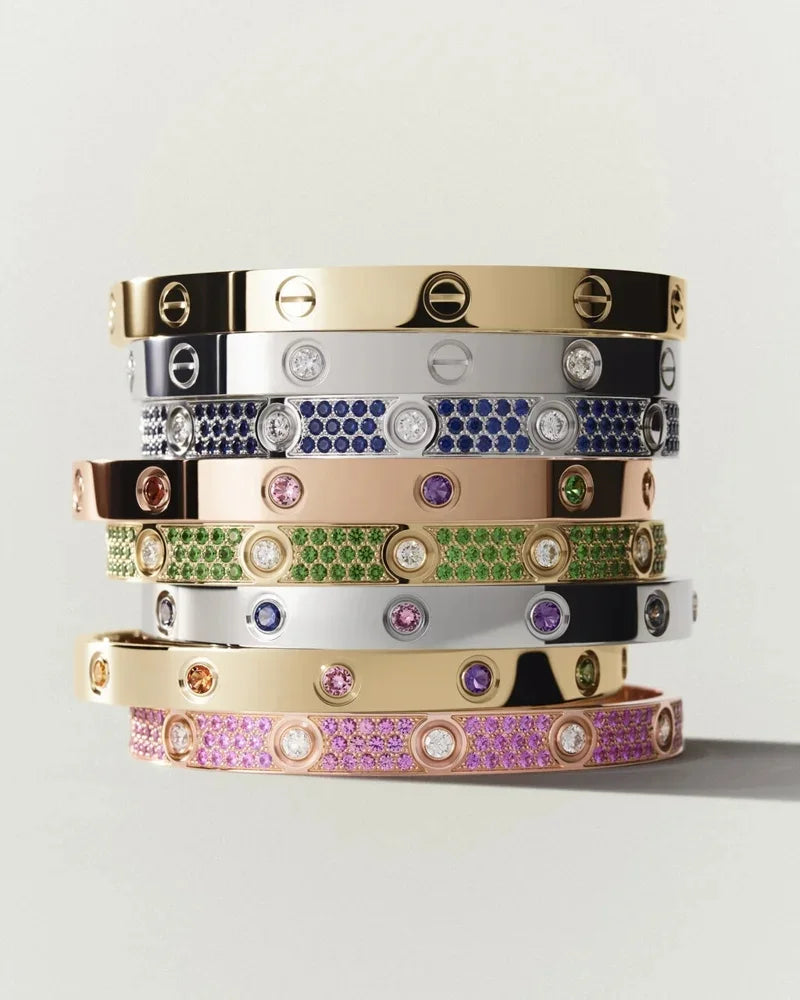 [Avelora]CLASSIC 6.1MM LOVE BRACELET 10-DIAMOND FULL PAVÉ