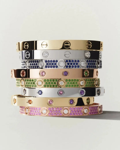 [Avelora]CLASSIC 6.1MM LOVE BRACELET 10-DIAMOND FULL PAVÉ