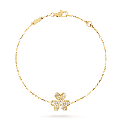[Avelora]LUMINOUS BLOSSOM SINGLE-MOTIF CHARM BRACELET