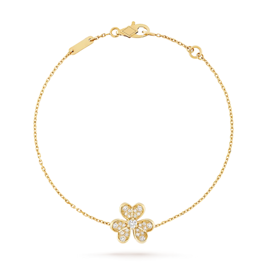 [Avelora]LUMINOUS BLOSSOM SINGLE-MOTIF CHARM BRACELET