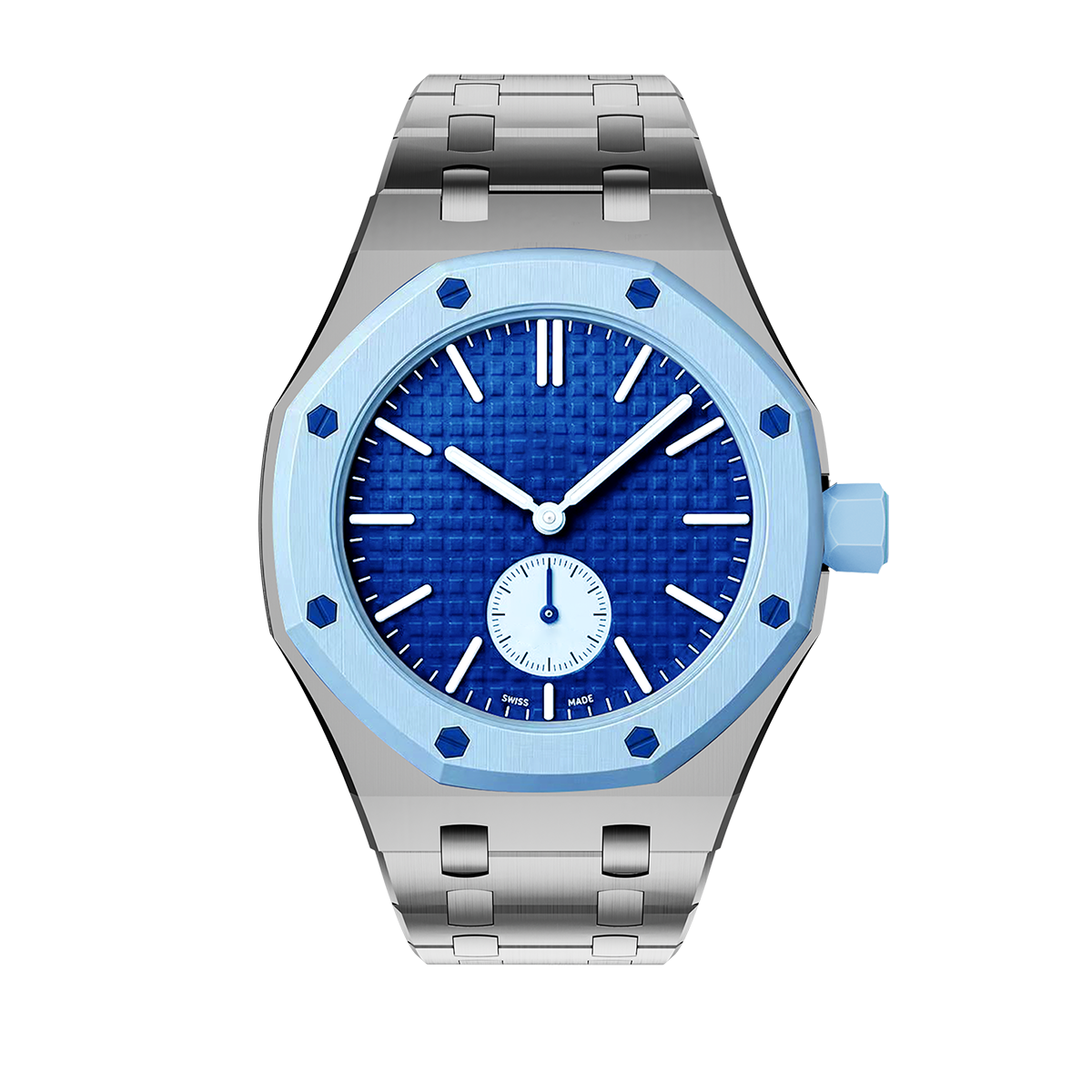 [Avelora]OAK POP EXCLUSIVE SILVER STEEL STRAP