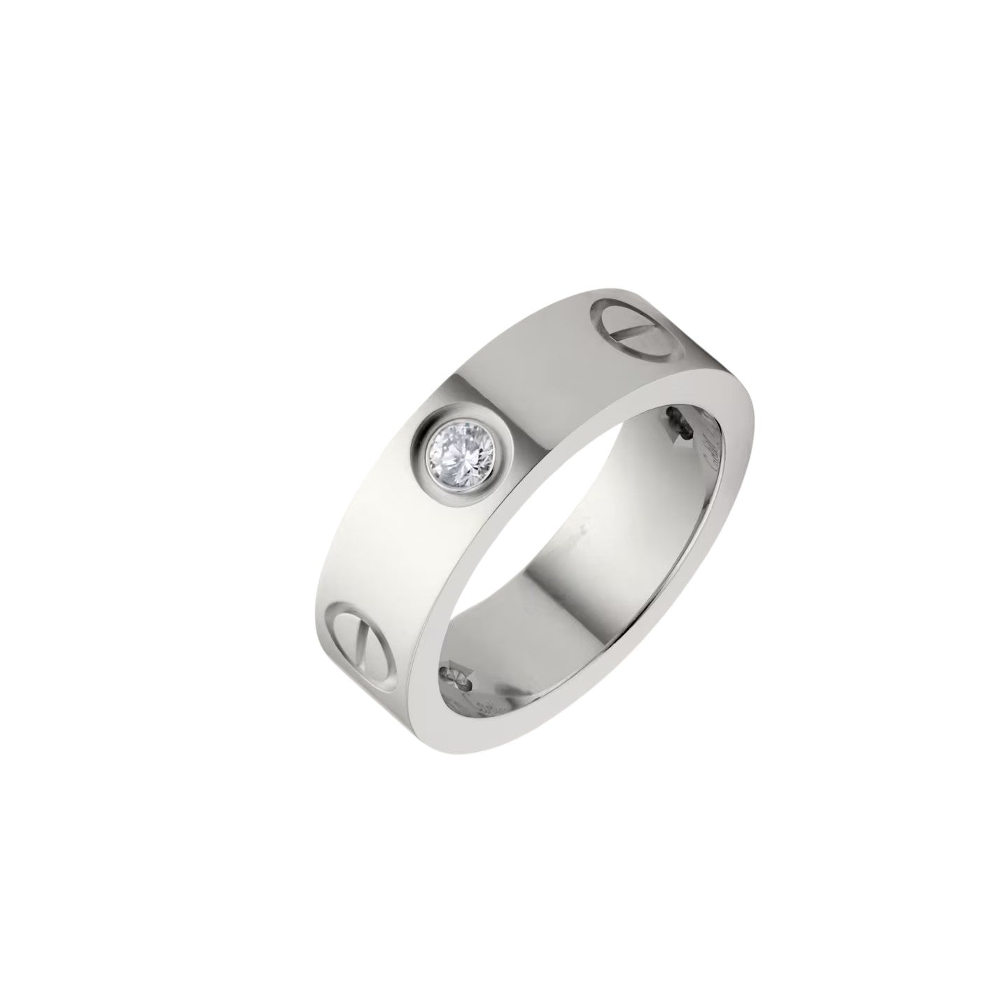 [Avelora]LOVE 5.5MM 3 DIAMONDS RING