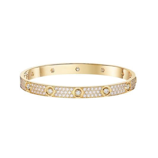 [Avelora]CLASSIC 6.1MM LOVE BANGLE - 10-DIAMOND FULL PAVÉ