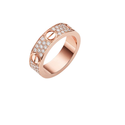 [Avelora]LOVE 5.5MM FULL-PAVÉ DIAMOND RING