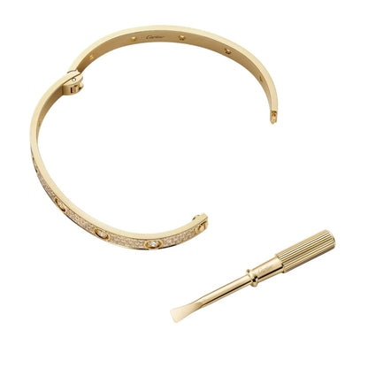 [Avelora]CLASSIC 6.1MM LOVE BANGLE - 10-DIAMOND FULL PAVÉ