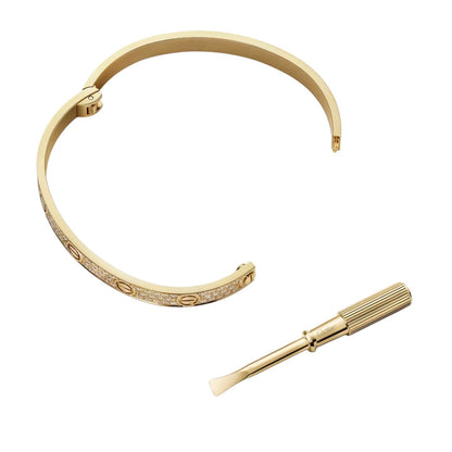 [Avelora]CLASSIC 6.1MM LOVE BANGLE - FULL PAVÉ