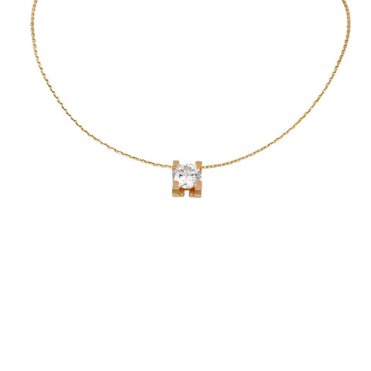 [Avelora]C DE PENDANT DIAMOND NECKLACE