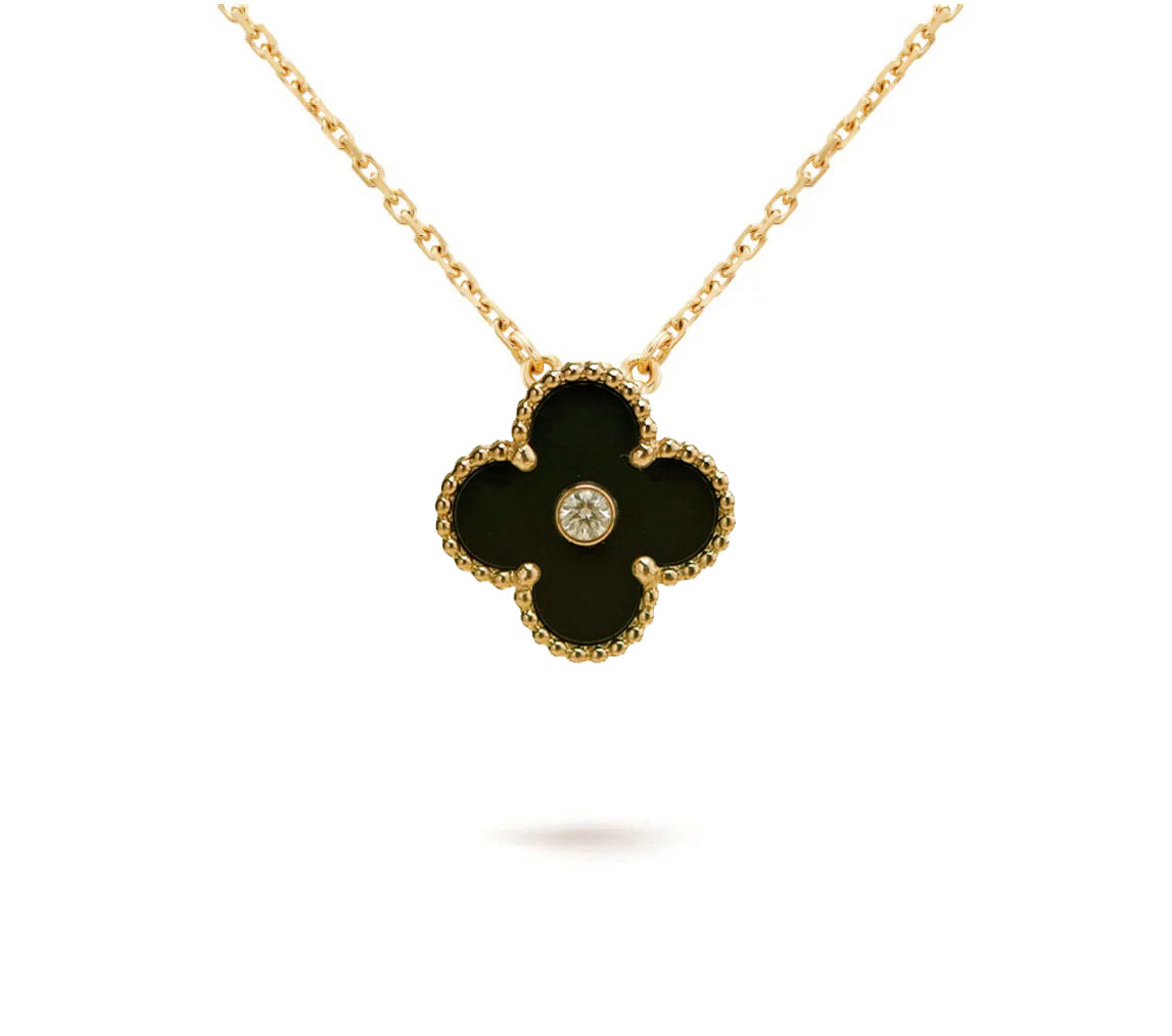 [Avelora]LIMITED EDITION CHRISTMAS CLOVER FLOWER NECKLACE - 15MM ANNUAL COLLECTIBLE PENDANT