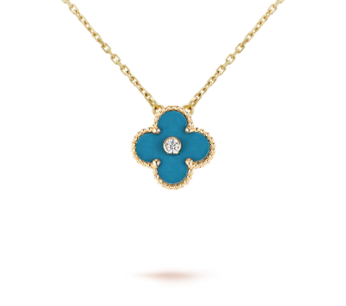 [Avelora]LIMITED EDITION CHRISTMAS CLOVER FLOWER NECKLACE - 15MM ANNUAL COLLECTIBLE PENDANT