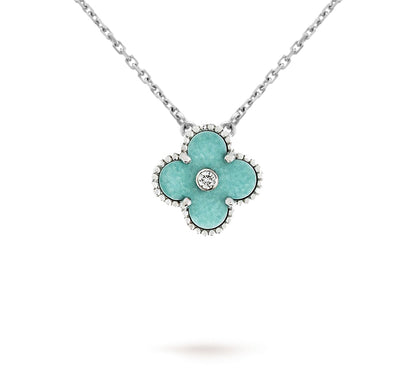 [Avelora]LIMITED EDITION CHRISTMAS CLOVER FLOWER NECKLACE - 15MM ANNUAL COLLECTIBLE PENDANT