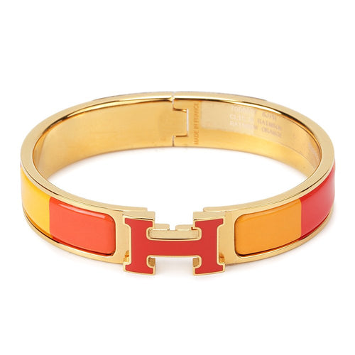 [Avelora]H BRACELET ORANGE RAINBOW CERAMIC