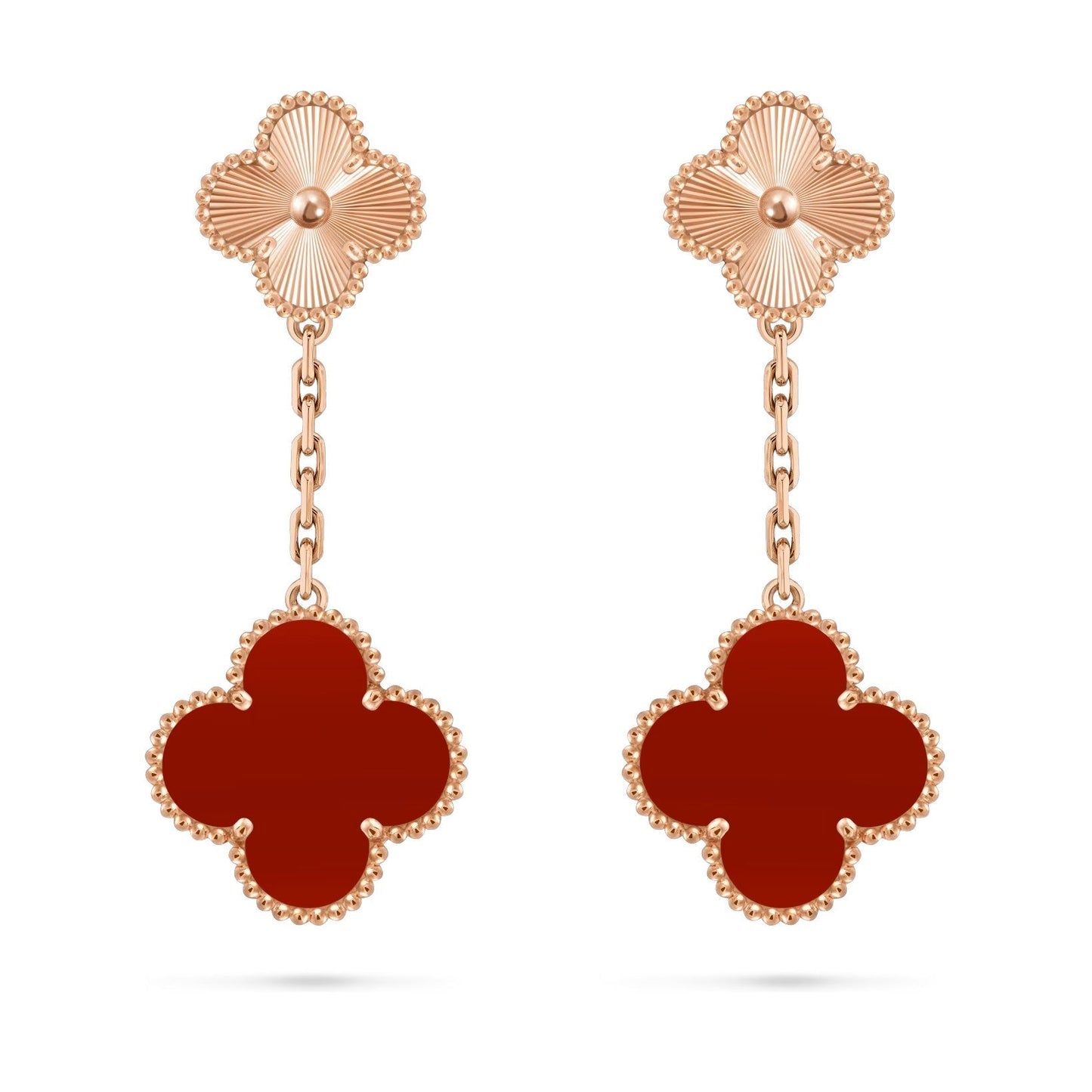 [Avelora]CLOVER DUAL-MOTIF STATEMENT STUD EARRINGS - DOUBLE-CHARM COLLECTION