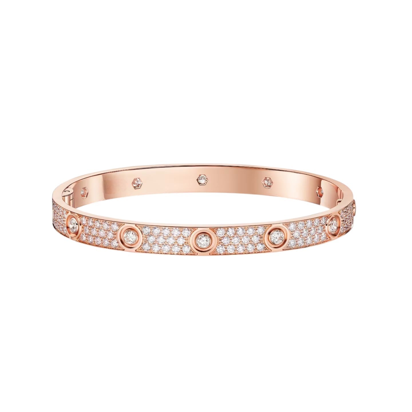 [Avelora]CLASSIC 6.1MM LOVE BANGLE - 10-DIAMOND FULL PAVÉ