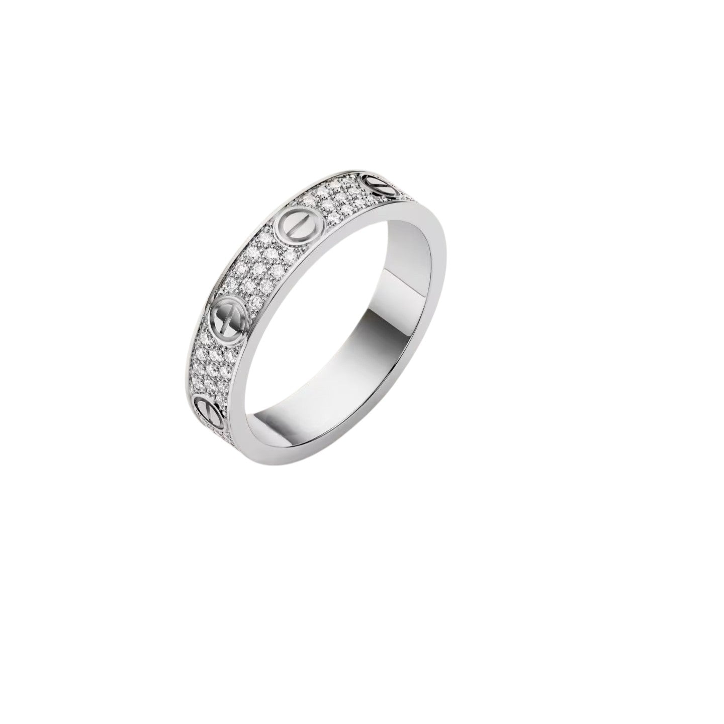 [Avelora]LOVE 4MM PAVÉ DIAMOND RING