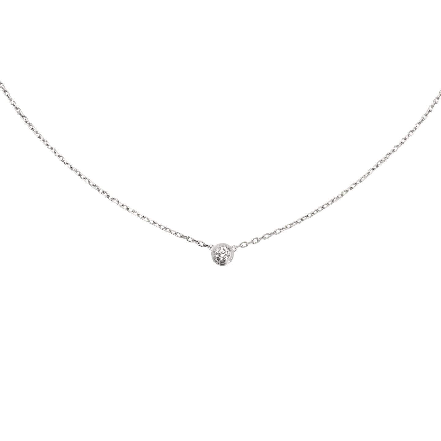 [Avelora]LOVE SCREW PENDANT SINGLE DIAMOND NECKLACE