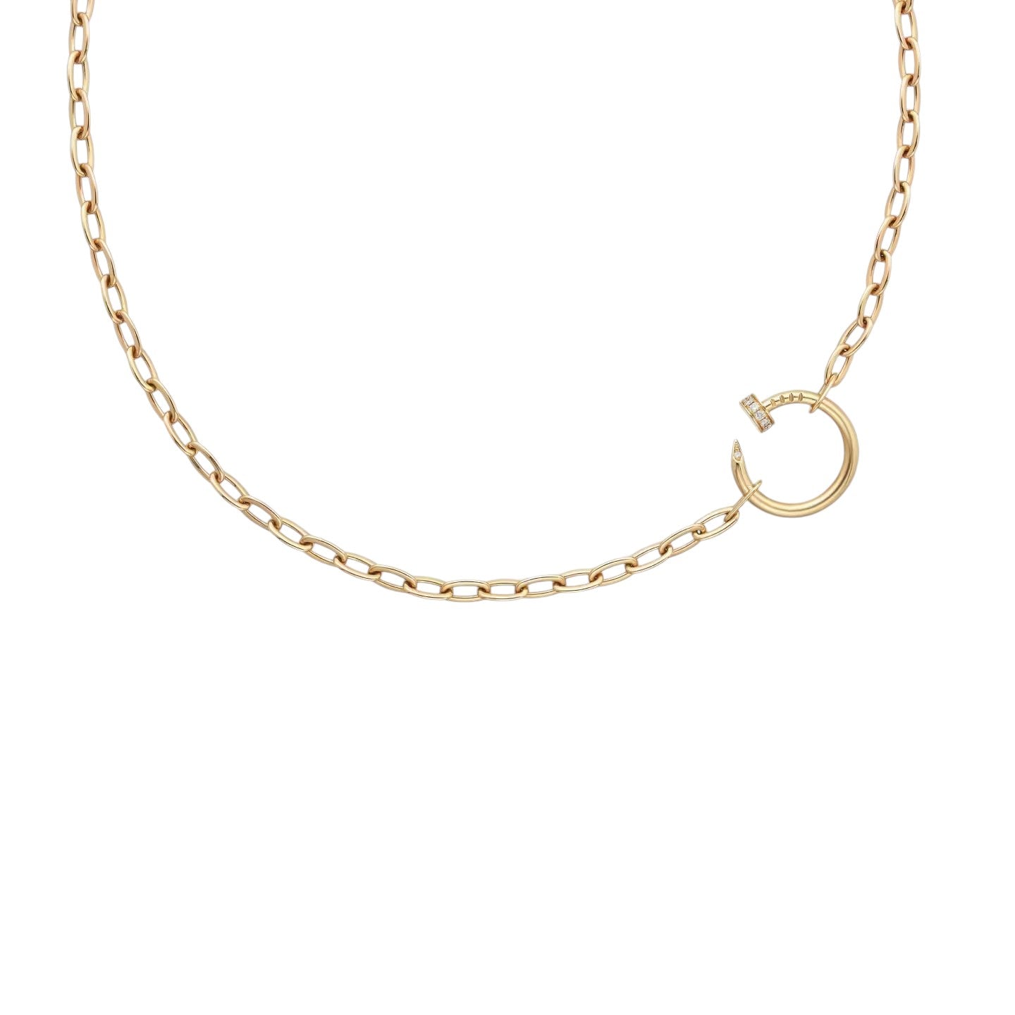 [Avelora]CLOU DIAMOND NAIL PENDANT NECKLACE