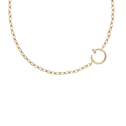 [Avelora]CLOU DIAMOND NAIL PENDANT NECKLACE