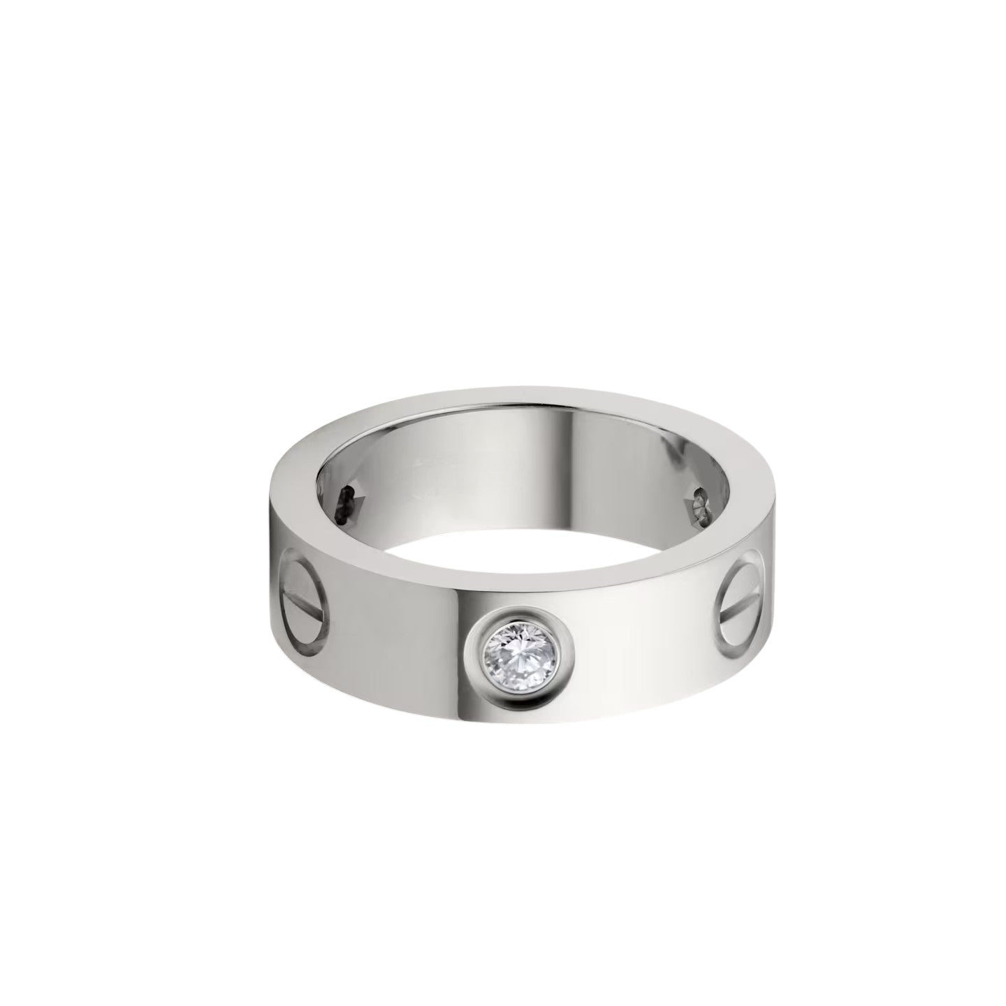 [Avelora]LOVE 5.5MM 3 DIAMONDS RING