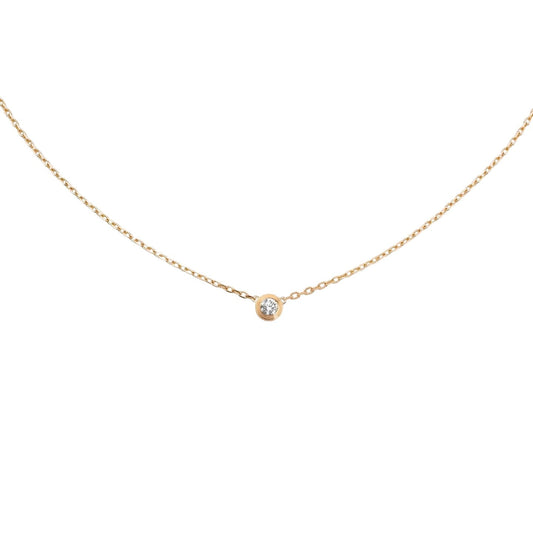 [Avelora]LOVE SCREW PENDANT SINGLE DIAMOND NECKLACE