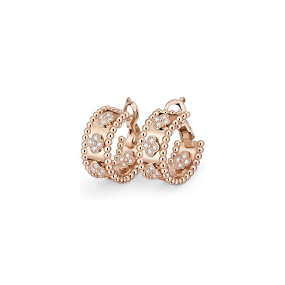 [Avelora]KALEIDOSCOPE CLOVER HOOP EARRINGS