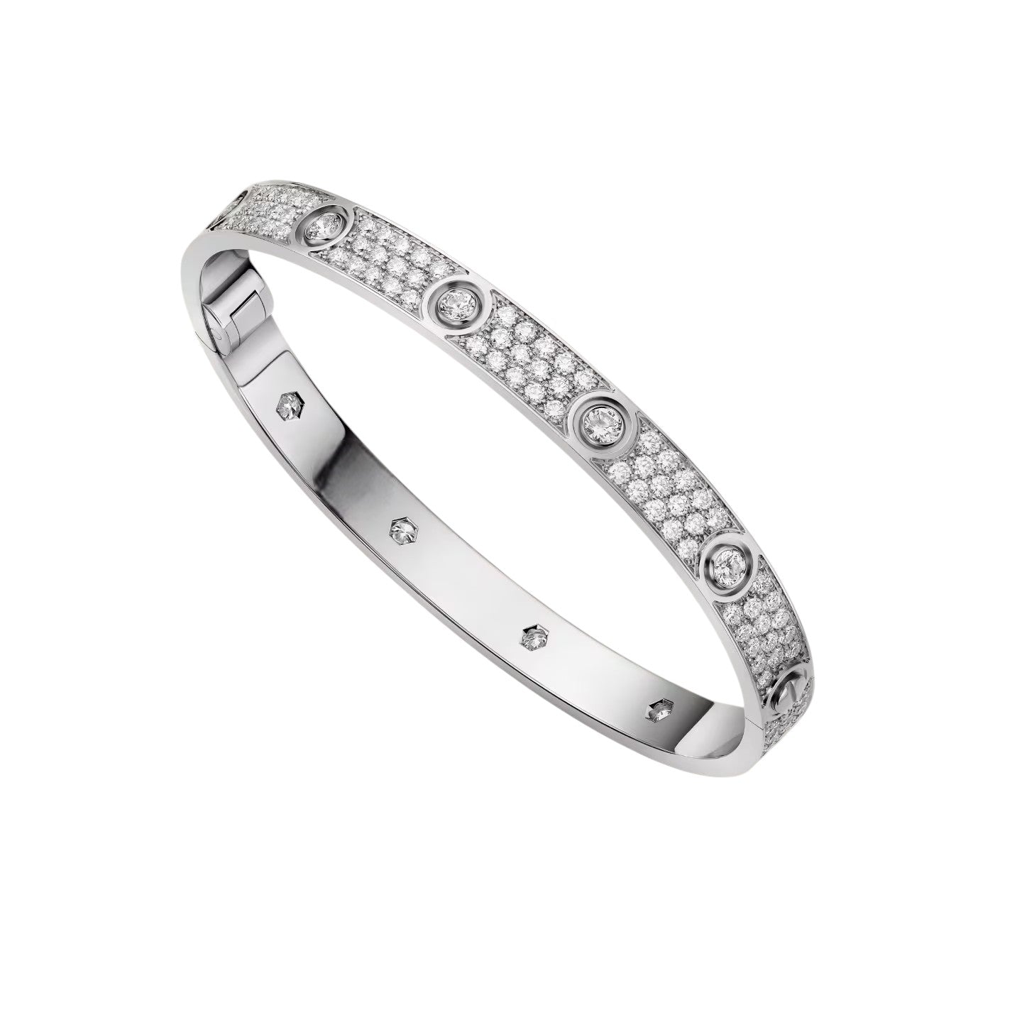[Avelora]CLASSIC 6.1MM LOVE BANGLE - 10-DIAMOND FULL PAVÉ