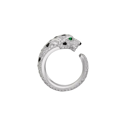 [Avelora]PANTHÈRE DE DIAMOND HALF-PAVÉ MEDIUM RING