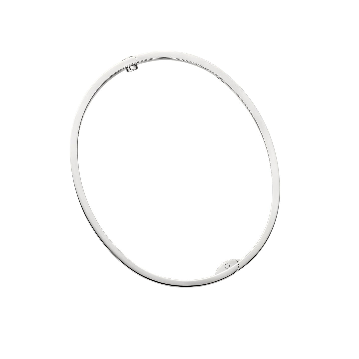[Avelora]CLASSIC 6.1MM LOVE SINGLE-SCREW CLOSURE BANGLE - 4-DIAMOND