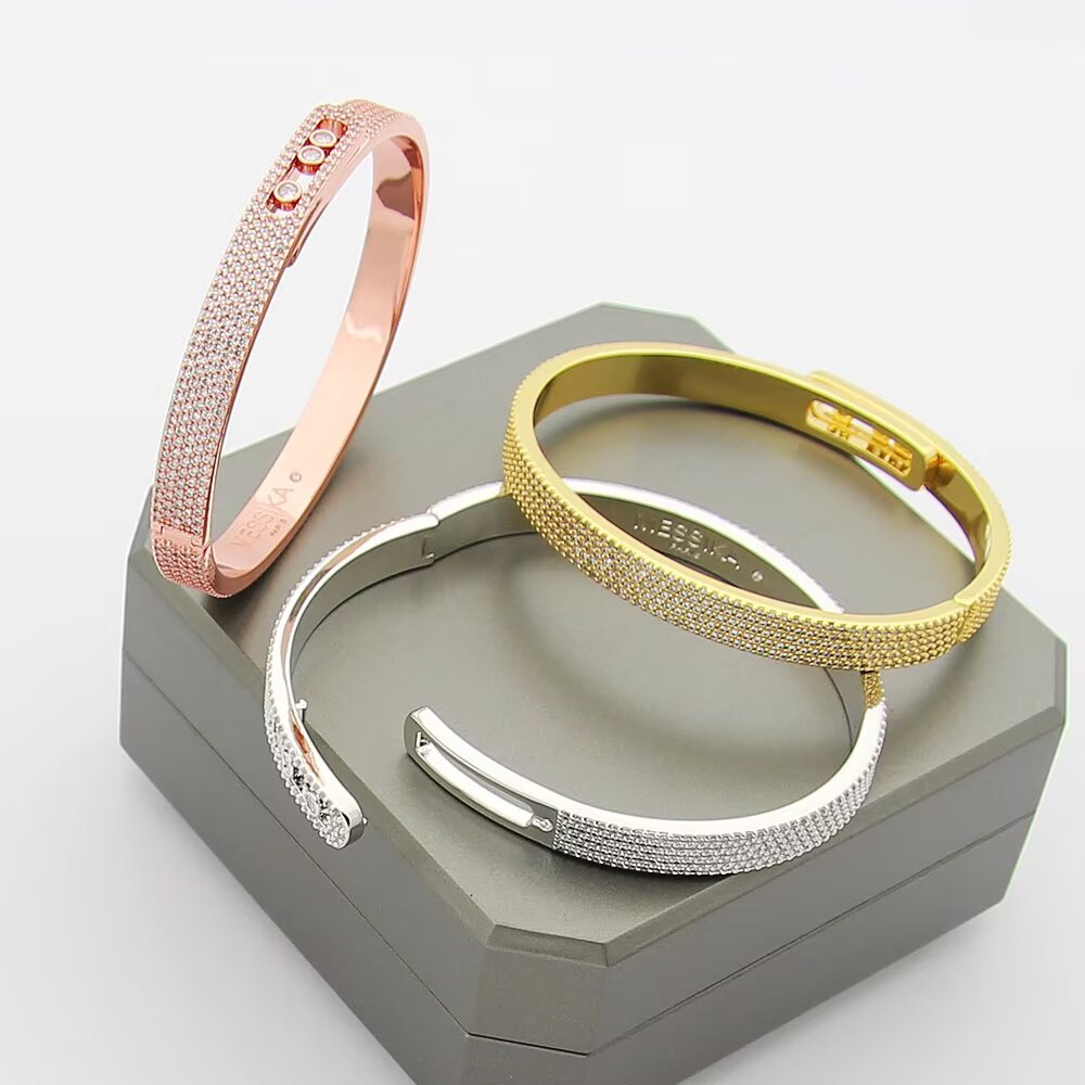 [Avelora]MOVE NOA FULL-PAVÉ DIAMOND BANGLE BRACELET