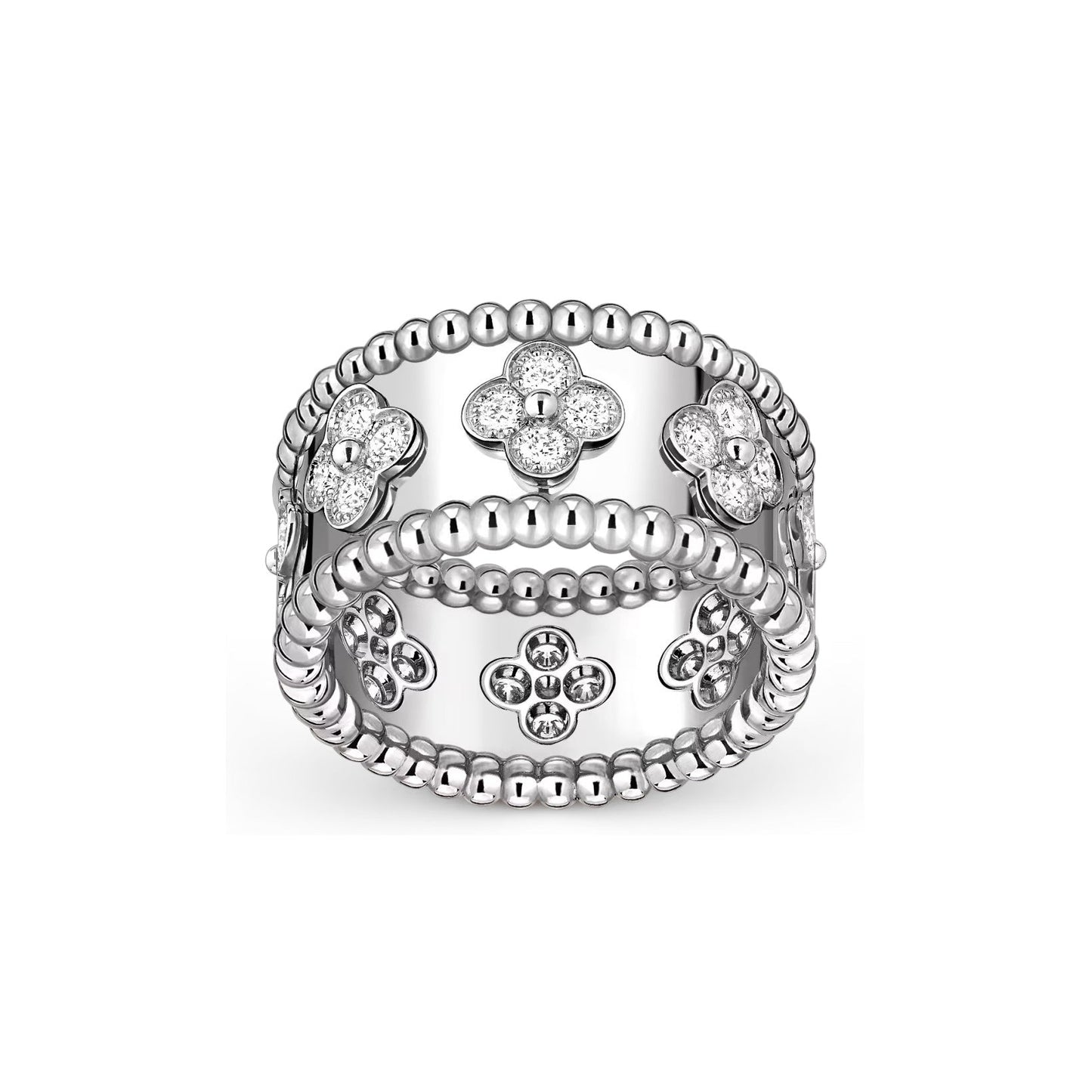 [Avelora]KALEIDOSCOPE RADIANCE WIDE BAND RING