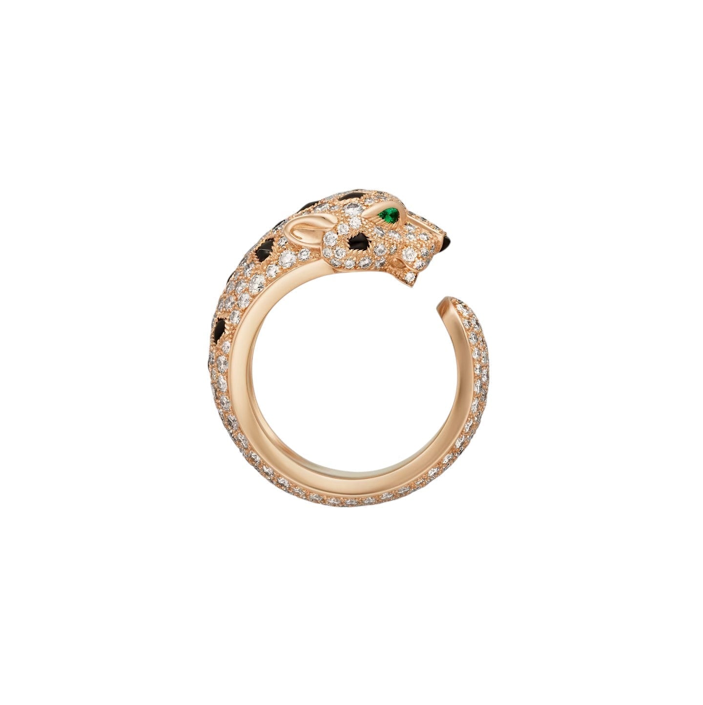 [Avelora]PANTHÈRE DE DIAMOND HALF-PAVÉ MEDIUM RING