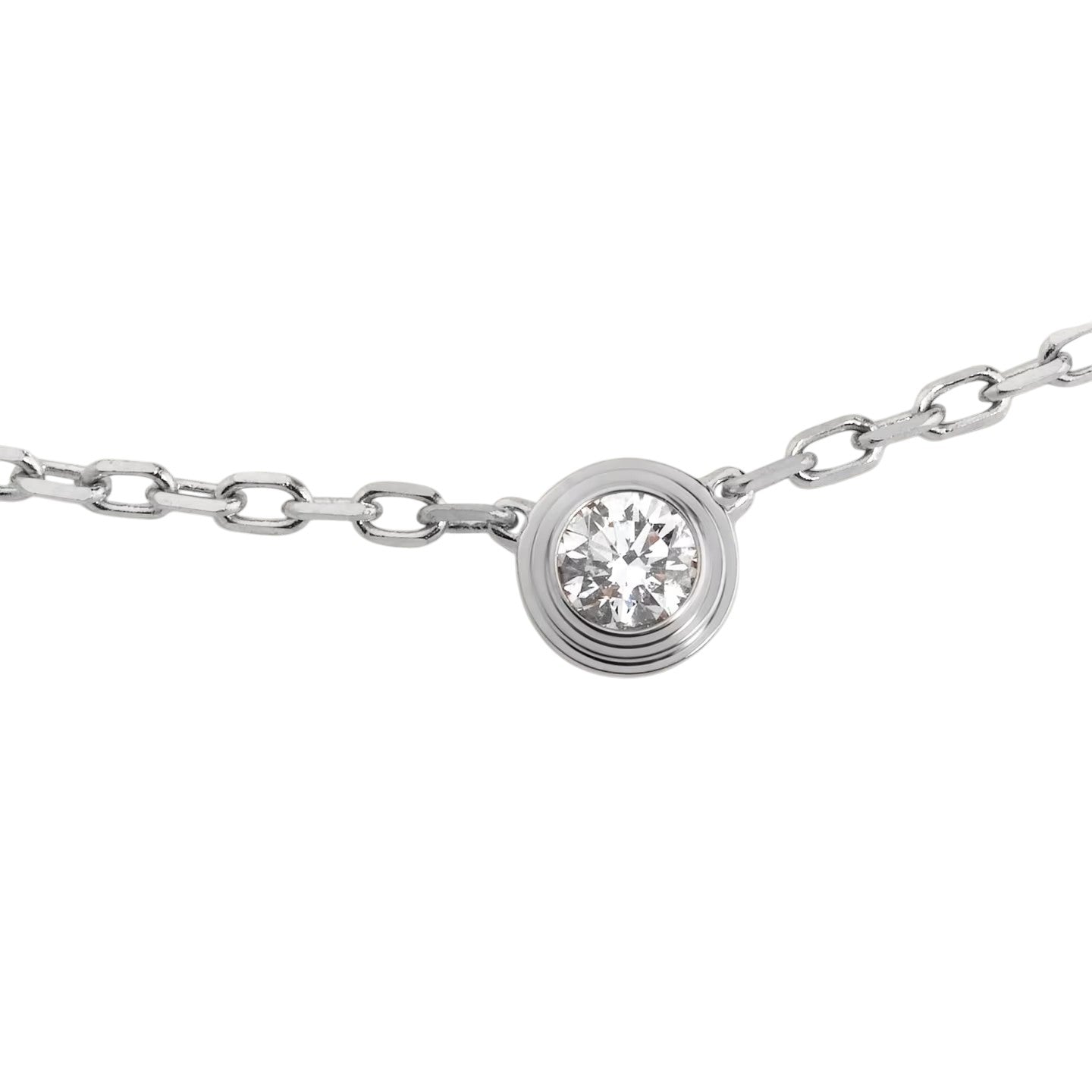 [Avelora]LOVE SCREW PENDANT SINGLE DIAMOND NECKLACE